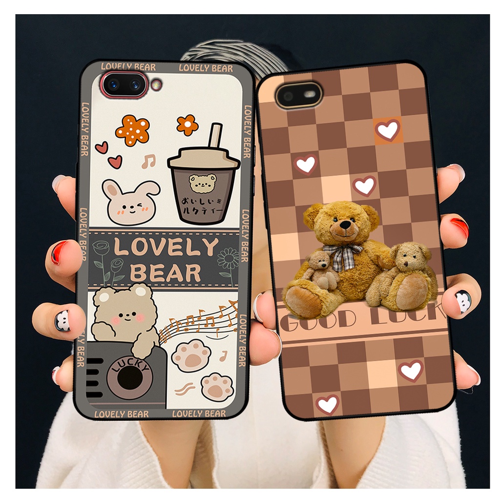 Ốp lưng Realme C1 - Realme C2 in hình gấu bear dễ thương, bền đẹp