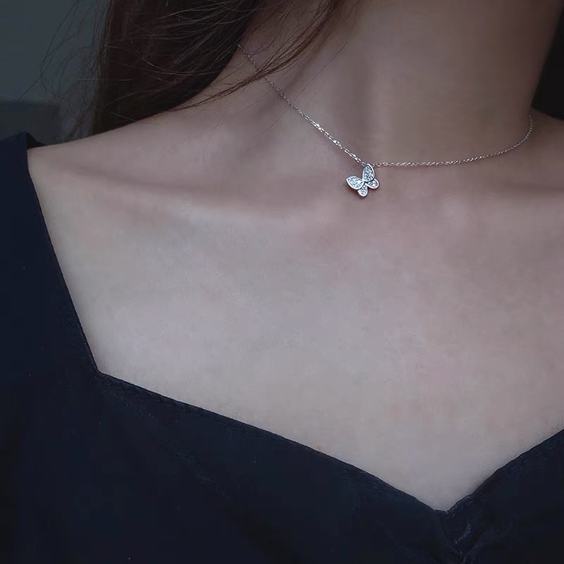 Dây chuyền,vòng cổ cánh bướm đính đá