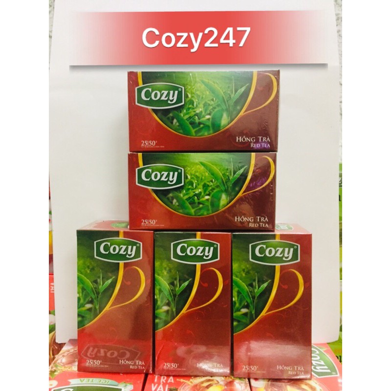 HỒNG TRÀ Cozy túi lọc hộp 25 gói