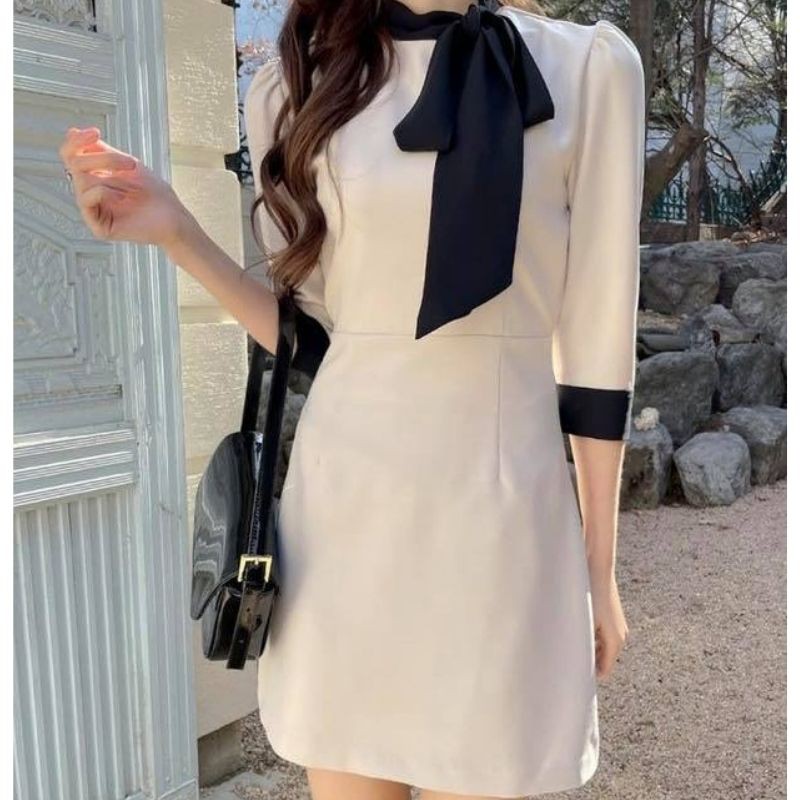 [99K XẢ HÀNG] Váy thiết kế cao cấp, Đầm công sở,Đầm thiết kế cao cấp Kemstore thời trang thiết kế vải chéo Hàn Quốc