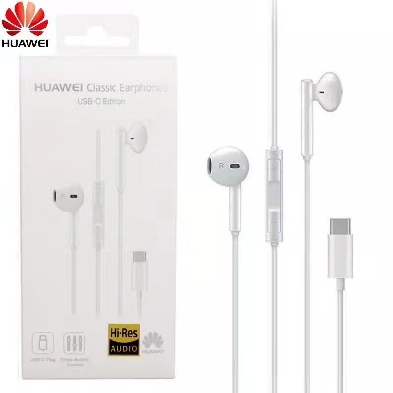 Tai nghe Huawei 33cm Type C âm thanh sống động 100% cho Huawei P20 P30 P40 Pro Mate20