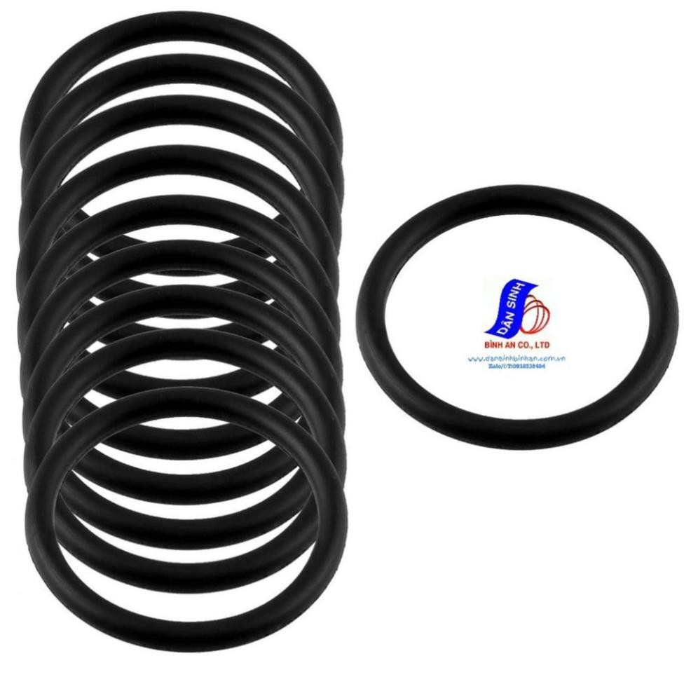 Dày 2mm, Đường kính trong Từ 23mm đến 42mm x ,Gioăng cao su Oring NBR