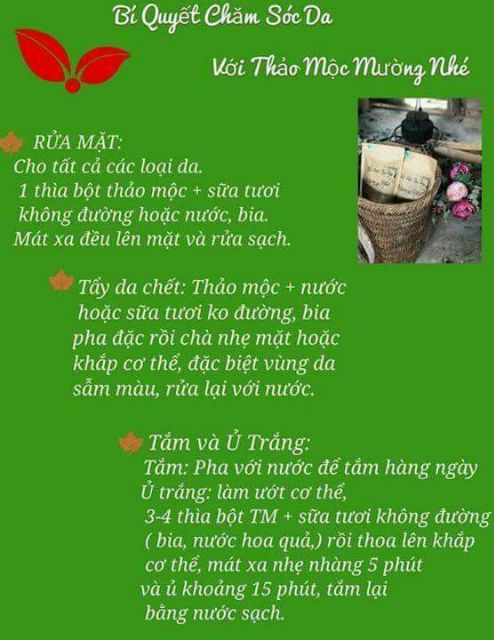 Thảo mộc tắm trắng Mường Nhé - Điện Biên