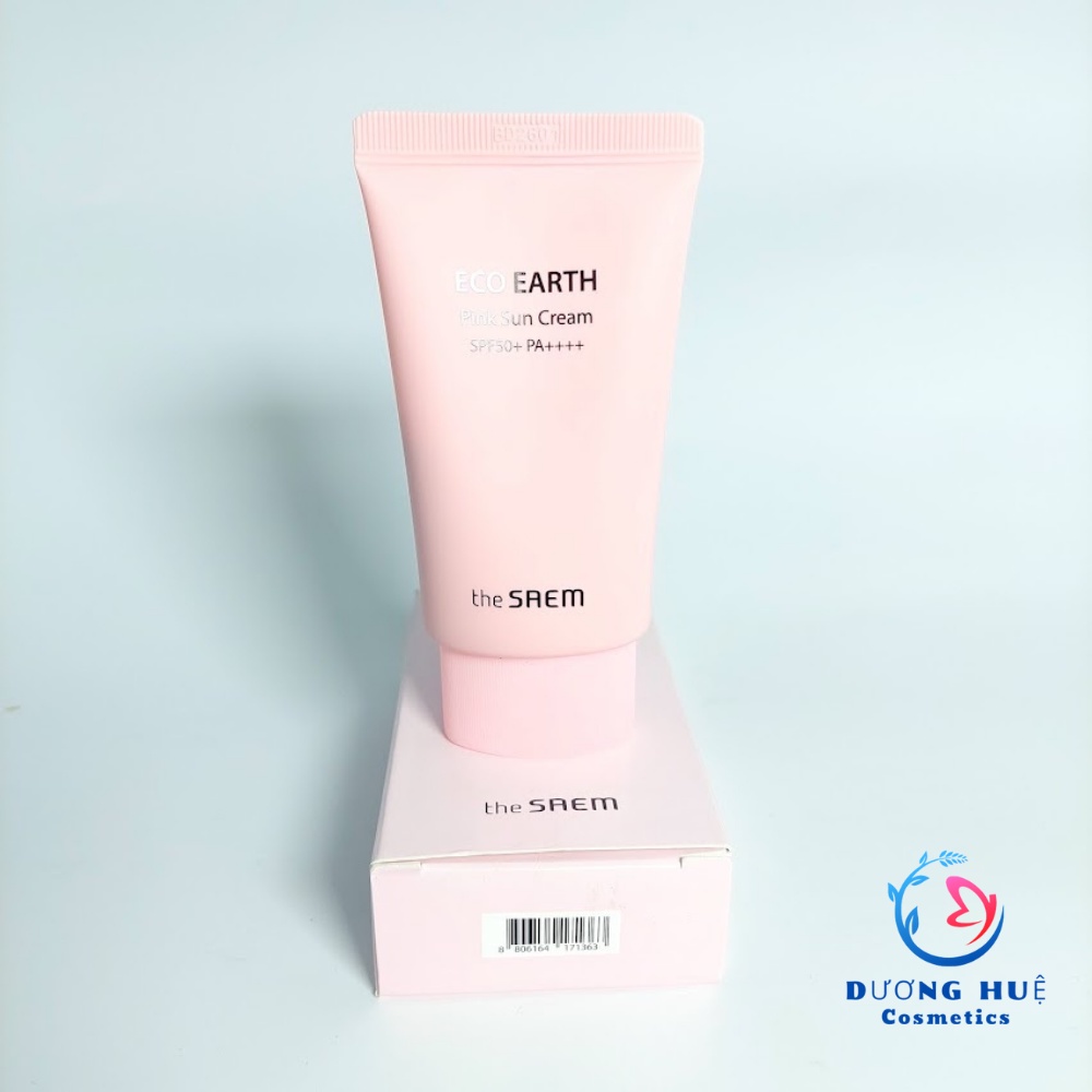 Kem chống nắng The Seam Eco Earth Power Pink Sun Cream Hàn Quốc 50g (Chính hãng)