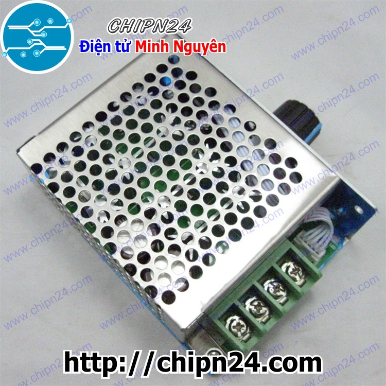 [1 CÁI] (E155) Dimmer DC 30A 12V 24V 36V 48V (Có hộp bảo vệ)