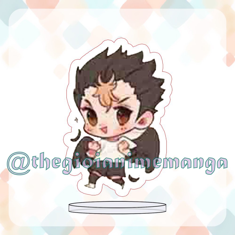 ( MINI 3cm ) Mô hình Standee HAIKYUU VUA BÓNG CHUYỀN nhiều mẫu anime chibi mica trưng bày
