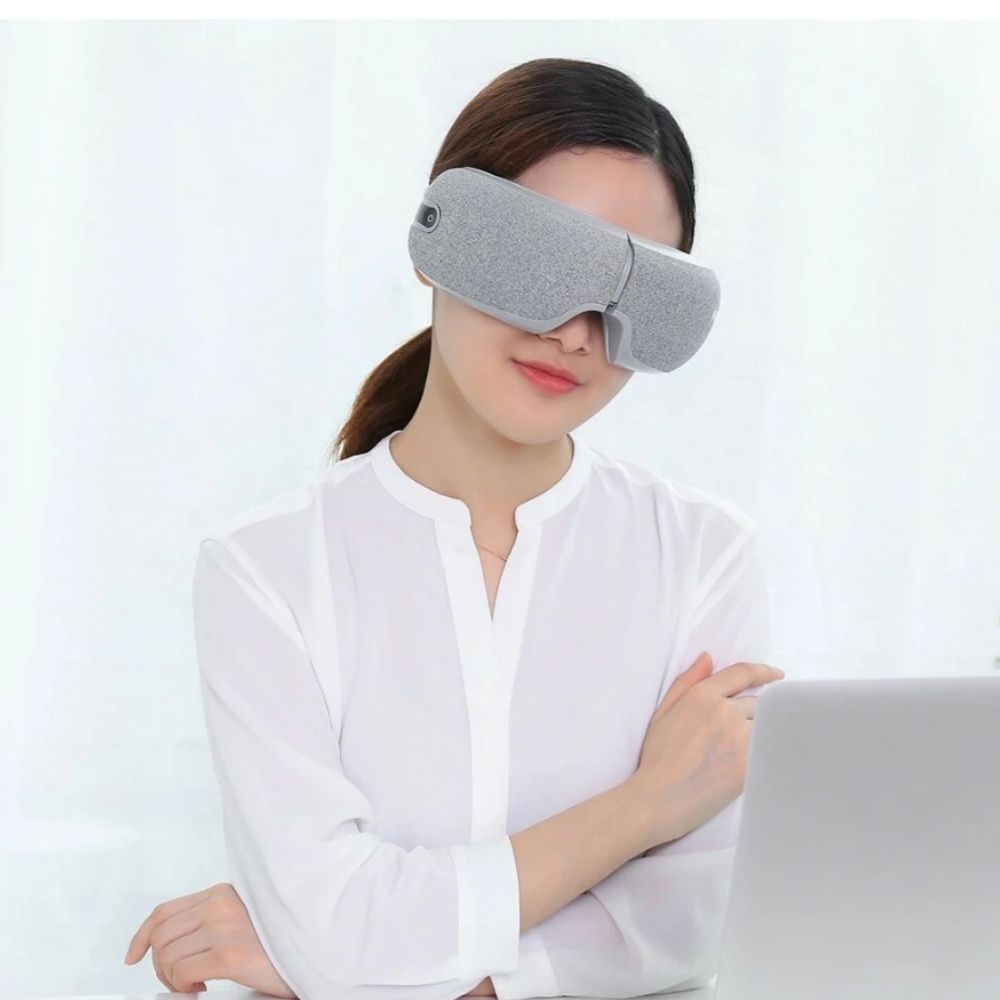 Máy massage mắt mini Xiaomi Momoda SX322 có nhạc , kính massage đa năng 3 chế độ rung Pin dung lượng cao , BH 24 tháng