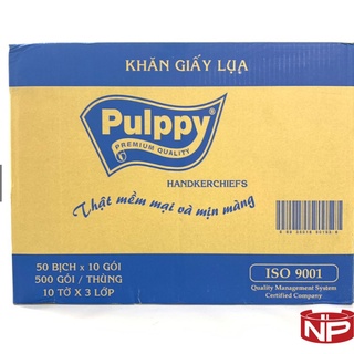 Khăn Giấy Lụa Bỏ Túi Pulppy Compact 10 gói