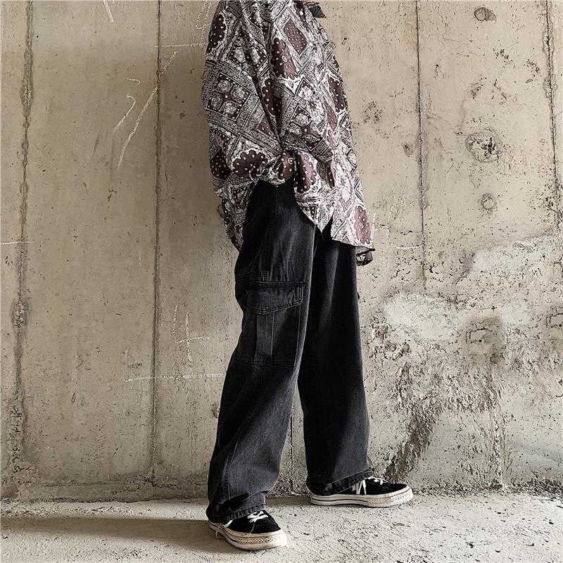 Quần jean dáng rộng cá tính thời trang Hàn Quốc | BigBuy360 - bigbuy360.vn