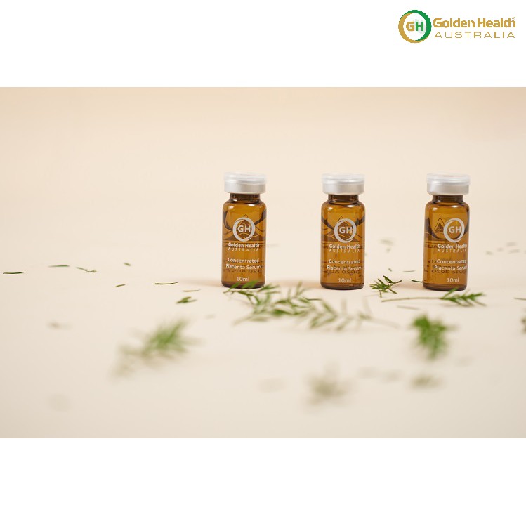 [GOLDEN HEALTH] Serum placenta nhau thai cừu loại bỏ nám, tàn nhang và trắng da - Hộp 3 lọ