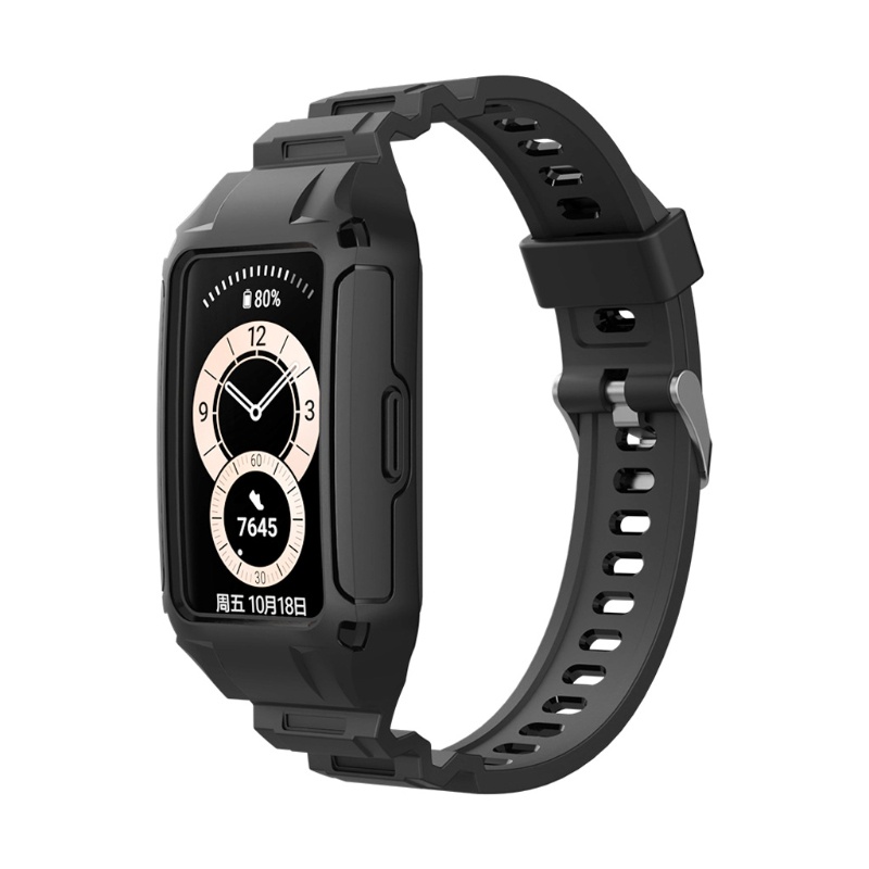 Dây đeo đồng hồ thay thế bằng silicon cho Huawei Band 6 chống mồ hôi