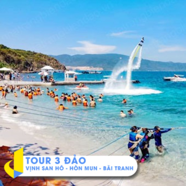 NHA TRANG [E-Voucher] - TOUR 3 ĐẢO VỊNH SAN HÔ - HÒN MUN - BÃI TRANH 1 ngày (gói cơ bản)