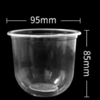5 cốc bầu chữ u 360ml kèm nắp