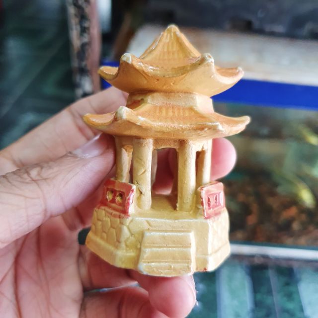 NHÀ NGHỈ TRANG TRÍ HỒ CÁ NON BỘ CAO 7CM RỘNG 5CM