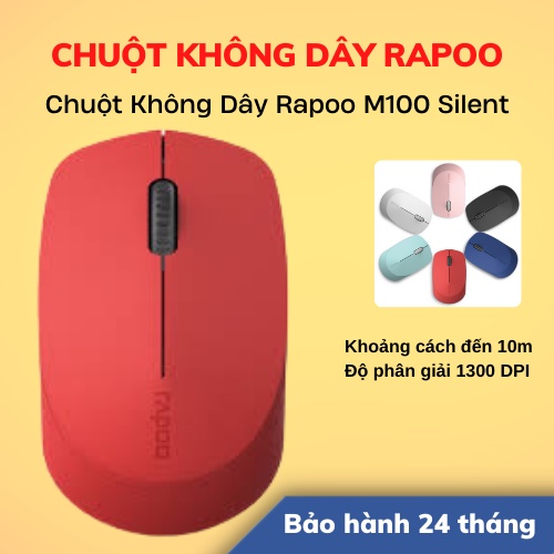 Chuột Không Dây Rapoo M100 Silent | Hàng Chính Hãng | Bảo Hành 24 Tháng | LSB Store