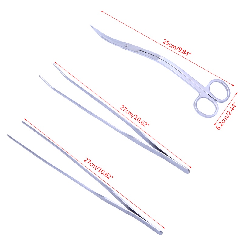 Bộ Dụng Cụ Kéo Và Nhíp 3 Trong 1 Chuyên Dụng Trong Trồng Cây Thủy Sinh
