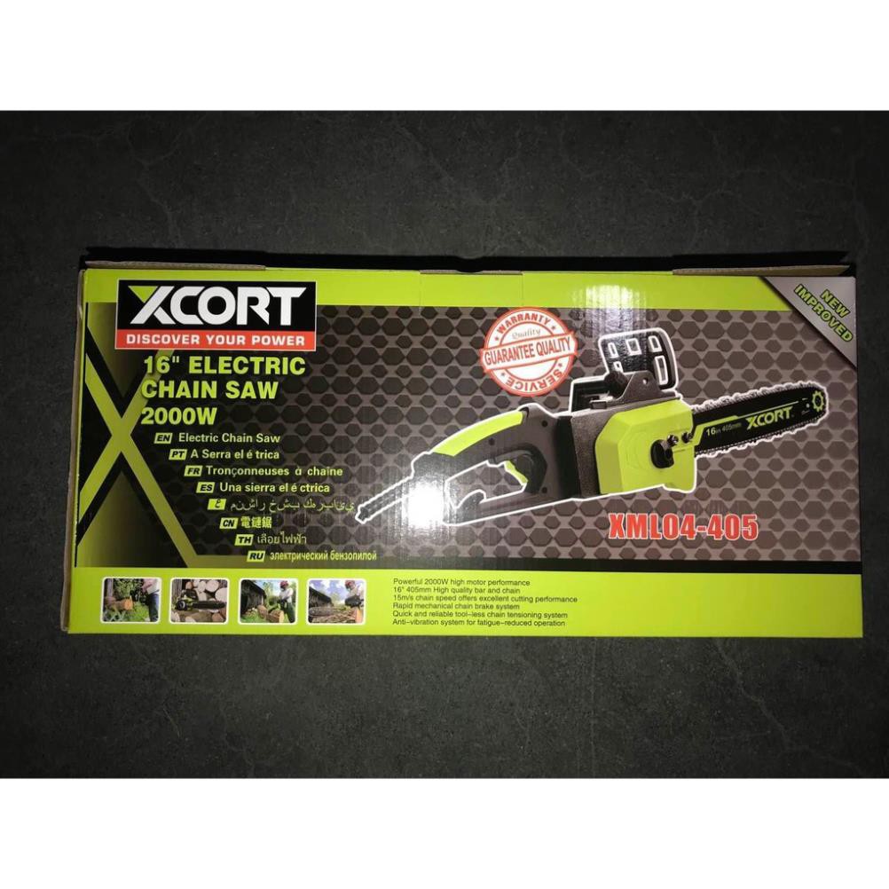 Máy cưa xích-Máy cưa xích điện 2000W Máy cực khỏe tốc độ cao