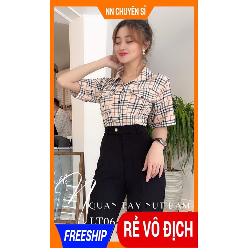 QUẦN TÂY NỮ LƯNG NÚT BẤM LT06  HÀNG ĐẸPẢNH THẬT QUẦN TÂY NỮ CÔNG SỞ - QUẦN DÀI NỮ