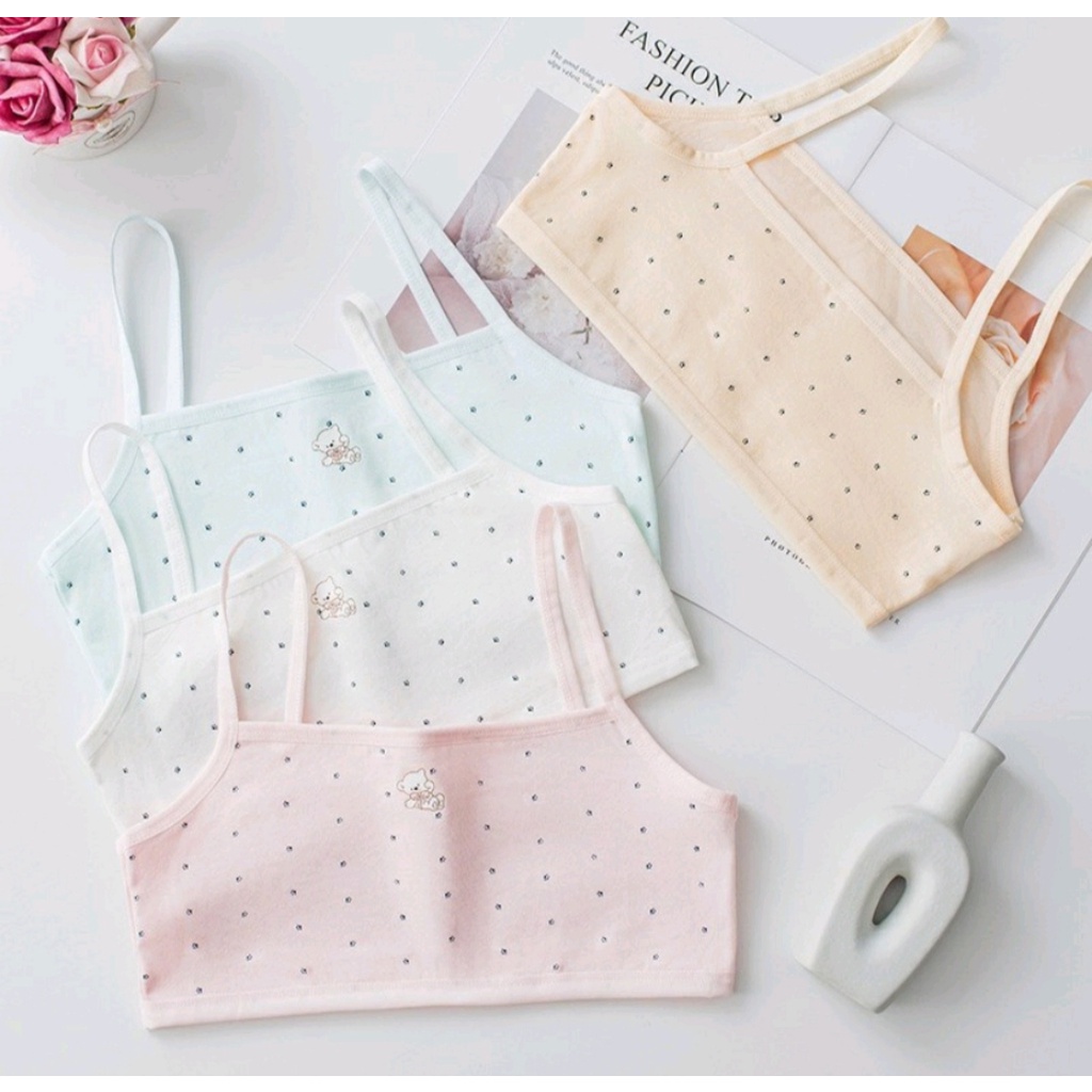 Áo Bra Học Sinh Cotton Có Đệm Mỏng