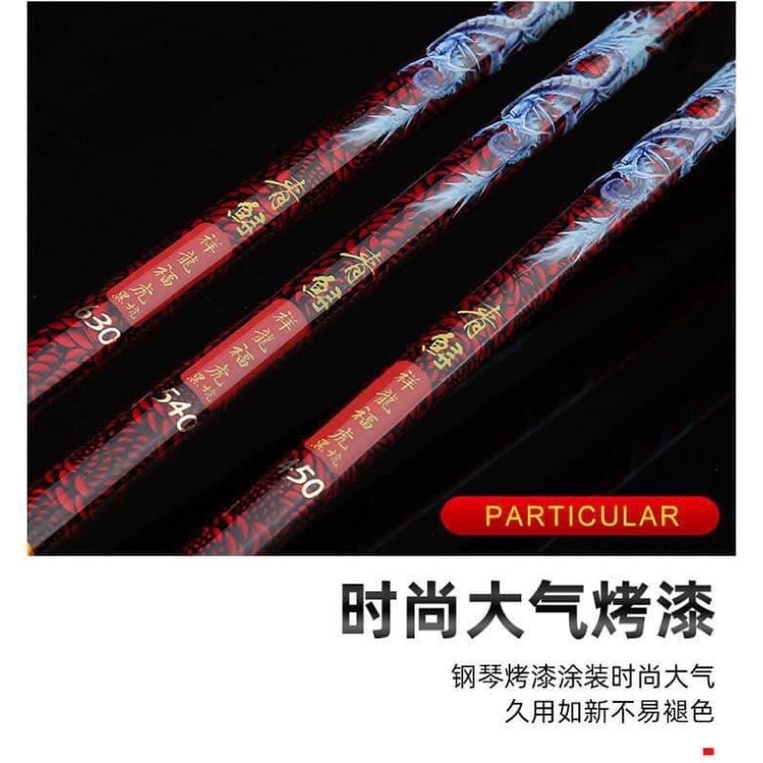 Cần câu tay Ngoạ Hổ Tàng Long 12H19 tặng ngọn phụ ( Cam kết hàng loại 1)