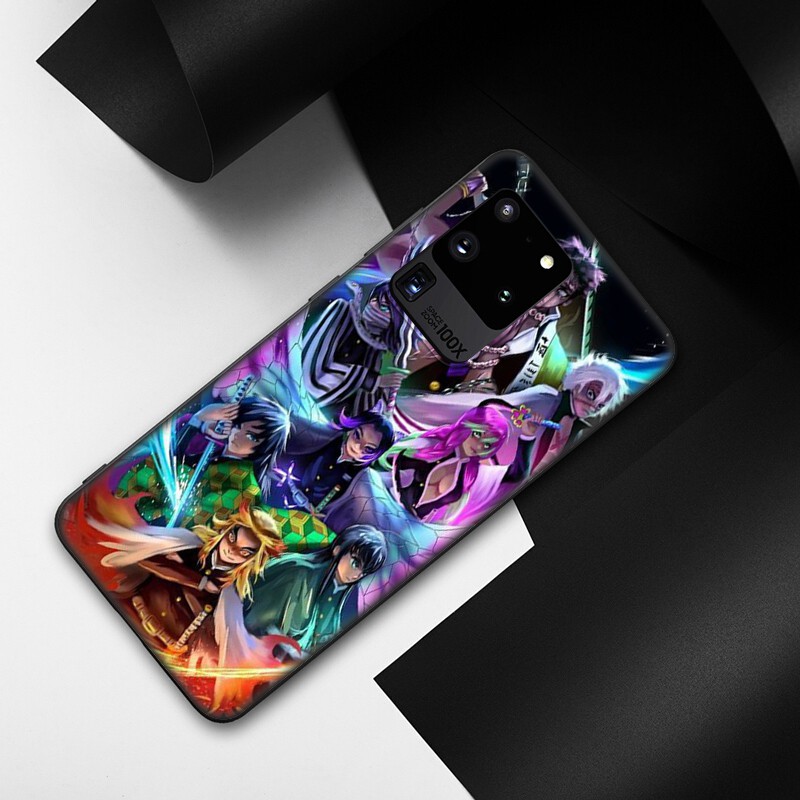 Samsung Galaxy S10 S9 S8 Plus S6 S7 Edge S10+ S9+ S8+ Casing Soft Case 54SF Kimetsu No Yaiba Demon Slayer Anime mobile phone case