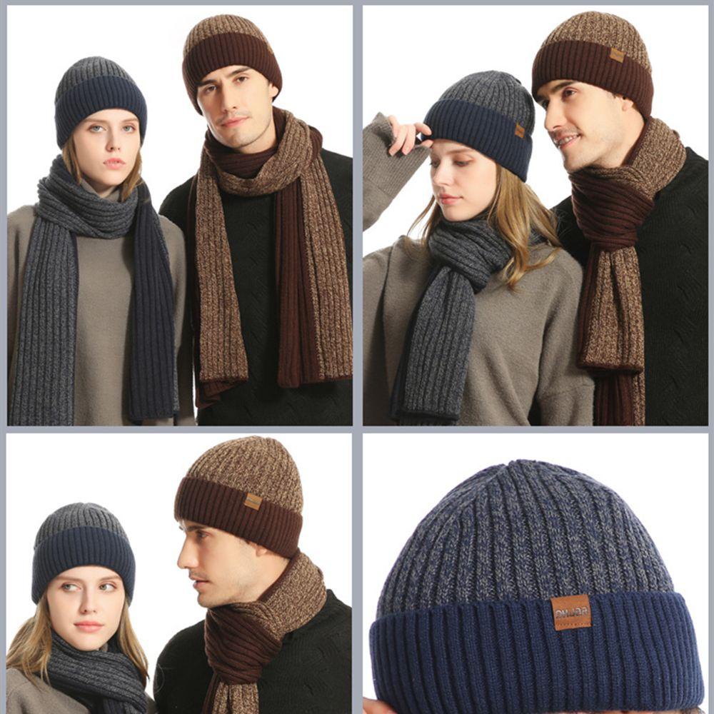 Set 3 Món Mũ beanie + Găng Tay + Khăn Choàng Cổ + Nón Len Cho Nam MIHAN1