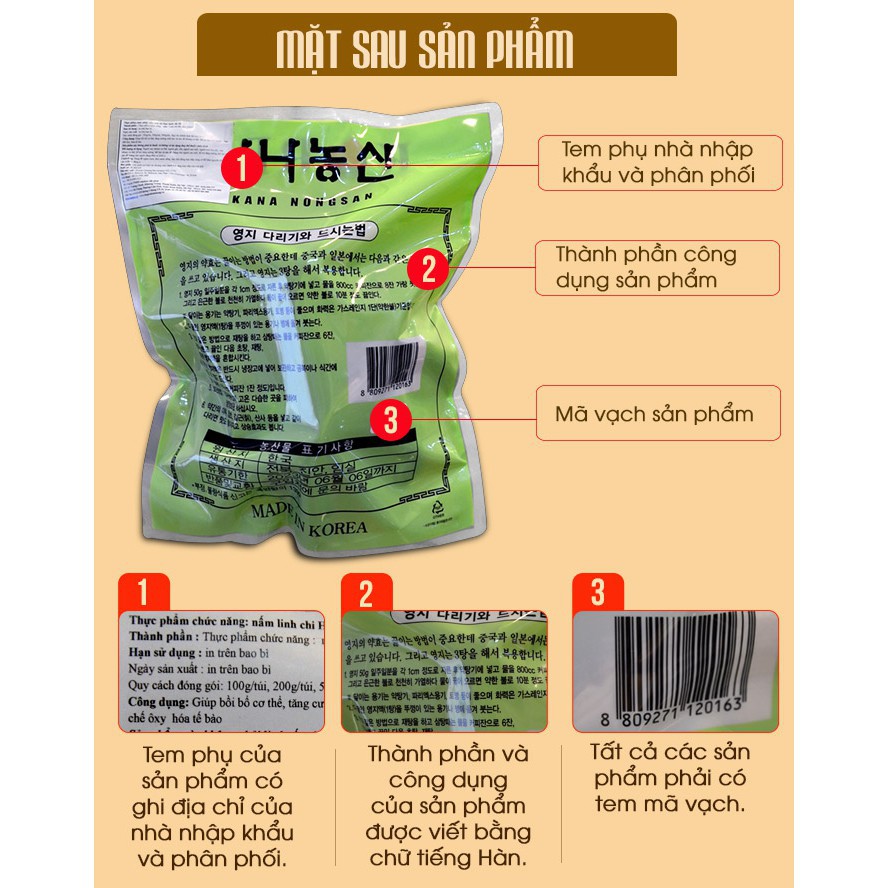 Nấm Linh Chi Đỏ Thượng Hạng Hàn Quốc