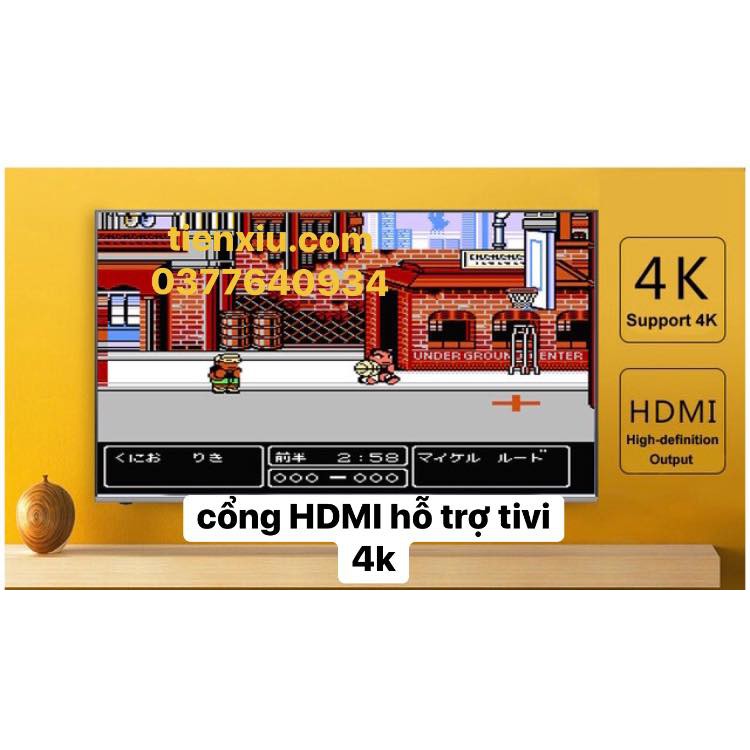 MÁY ĐIỆN TỬ 4 NÚT mini HDMI classic tích hợp 600 trò kỷ niệm 20 năm