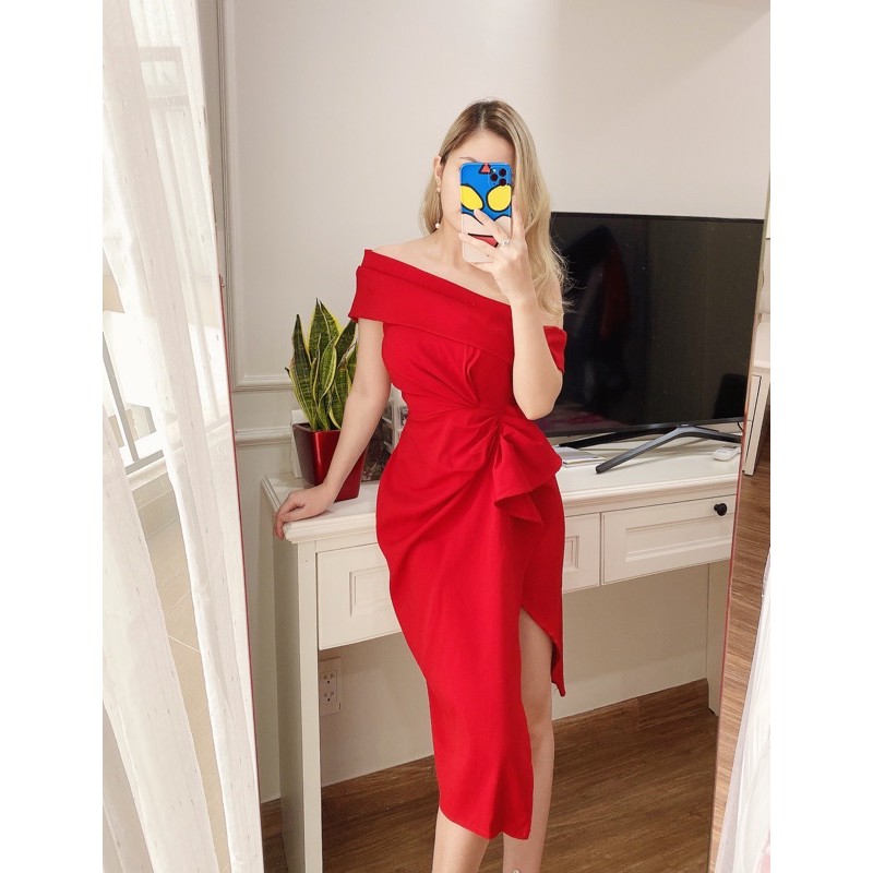 Đầm Thiết Kế 💙 CAO CẤP 💙 FREE SHIP 💙 Đầm cúp ngực lệch vai, thiết kế sang trọng, kèm hình ảnh độc quyền shop tự chụp | BigBuy360 - bigbuy360.vn