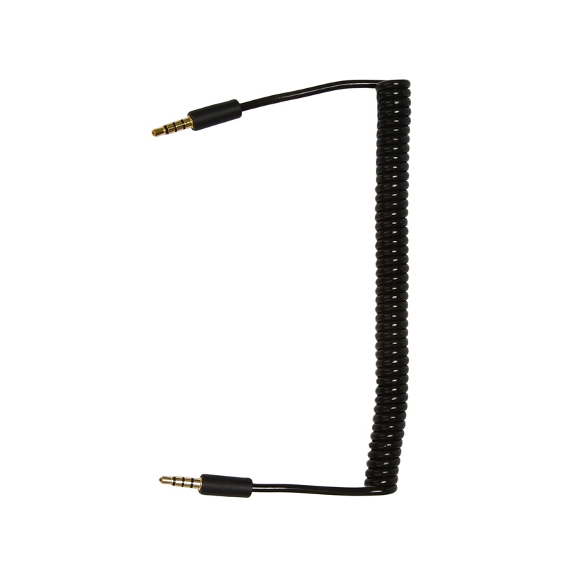 Dây Cáp Xoắn Ốc Nối Dài Giắc Cắm 3.5mm Sang Đầu Cắm 4 Cực 1.5m