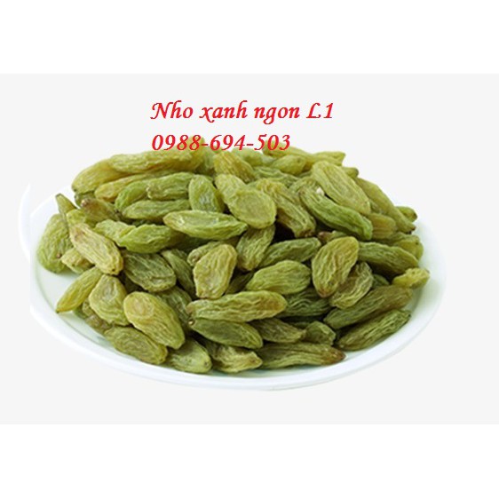 [gg3] 1KG NHO KHÔ XANH NINH THUẬN HÀNG LOẠI 1 CHUA NGỌT BAO NGON