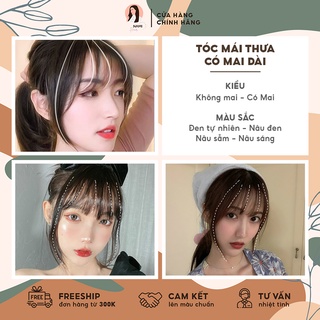 Tóc mái thưa có mai dài phong cách Hàn Quốc thời trang cho bạn nữ