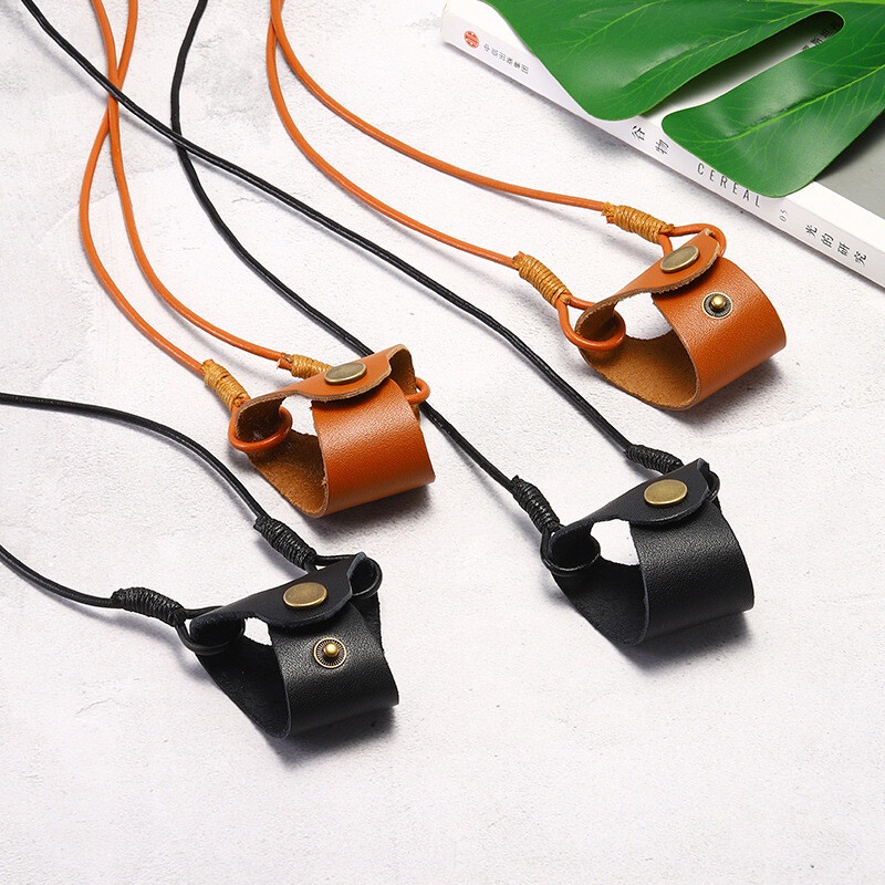 Dây Đeo Mắt Kính Bằng Da Họa Tiết Ngôi Sao Thời Trang