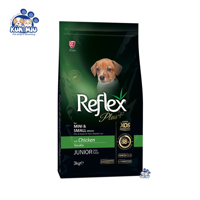 Thức Ăn Cho Chó Con REFLEX PLUS MINI &amp; SMALL BREED JUNIOR Chicken 3kg