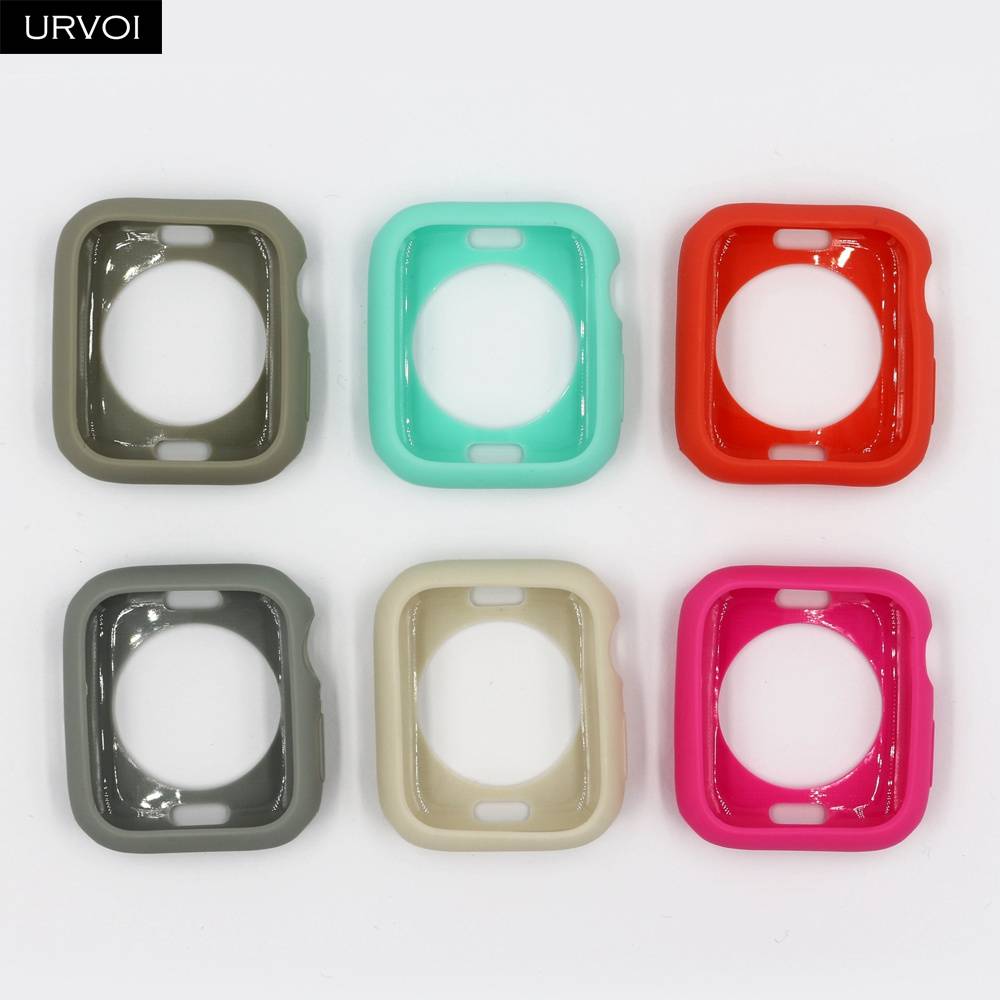 Ốp bảo vệ bằng TPU siêu mỏng màu kẹo cho đồng hồ thông minh Apple Watch 6 SE 5 4 3 2 1 38 42 40 44mm