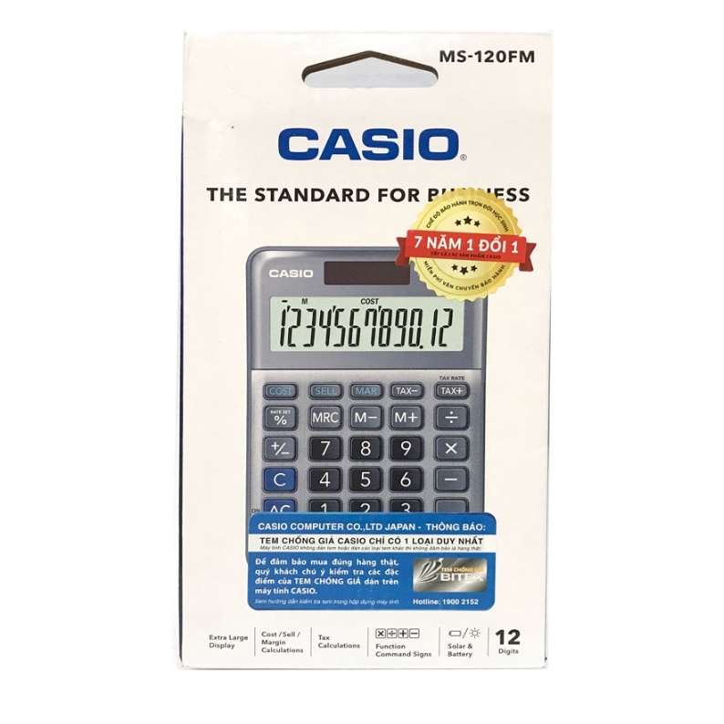 Máy Tính Casio MS - 120FM - 4549526701306