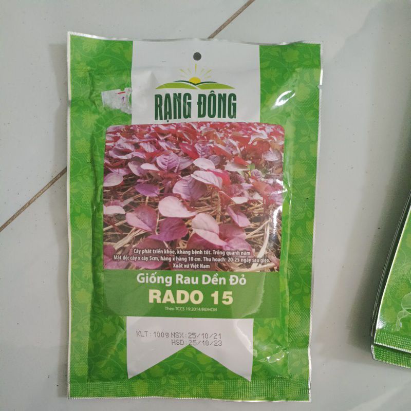 Hạt giống rau dền đỏ rạng đông
