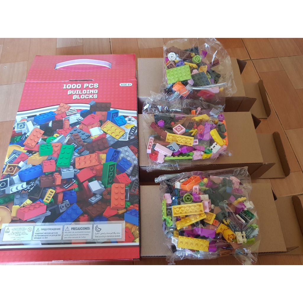 Bộ Đồ Chơi Lắp Ghép Xếp Hình 1000 Chi Tiết Nhiều Màu Cho Bé