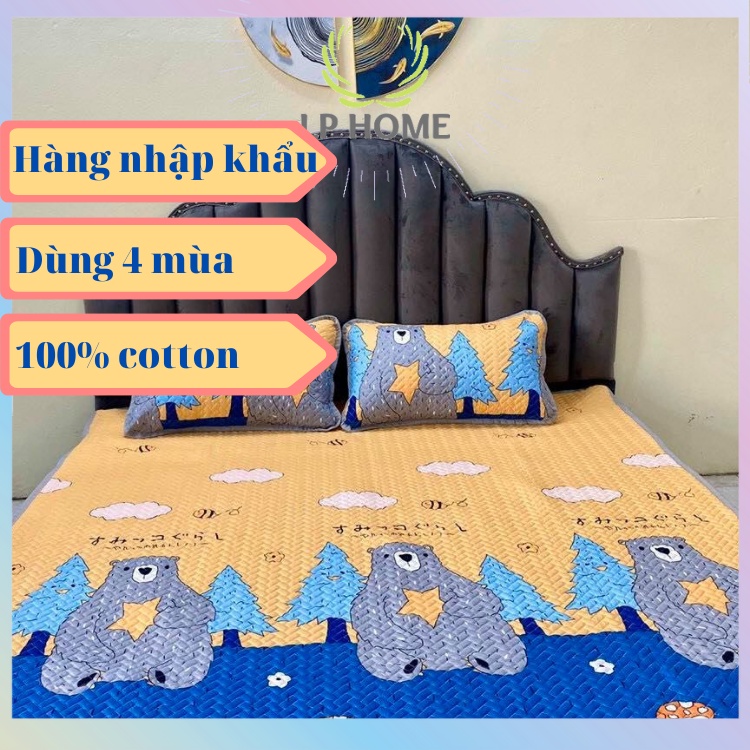 [CHIẾU HÈ NHẬT] CHIẾU THẢM COTTON SIÊU LẠNH - CHẤP HẾT CÁC LOẠI CHIẾU ĐIỀU HÒA - fullsize