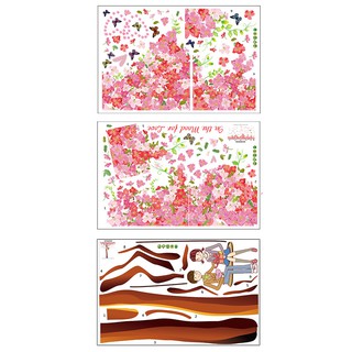 Decal Dán Tường Cây Hoa Trái Tim