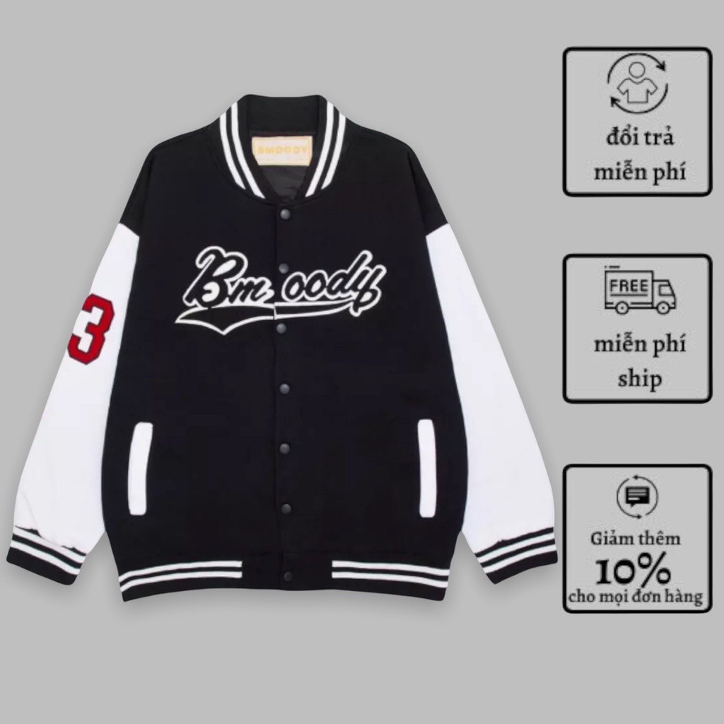 Áo Khoác Dù 2 Lớp In Chữ Bmoody Form Rộng Nam Nữ Unisex Phong Cách Hàn Ulzzang NUPAKACHI