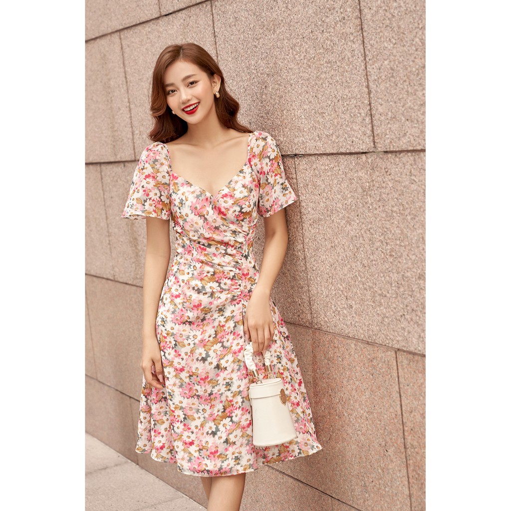 [Mã FAMALLT5 giảm 15% đơn 150k] OLV - Đầm hoa Poppy Liti Dress