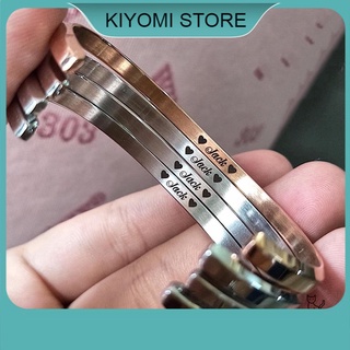 Vòng Cuff Jack Titan Khắc Chữ Jack Hoặc K-icm Full Box KIYOMI STORE