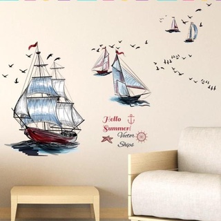 Decal dán tường Thuyền bườm - scenedecal Zooyoo