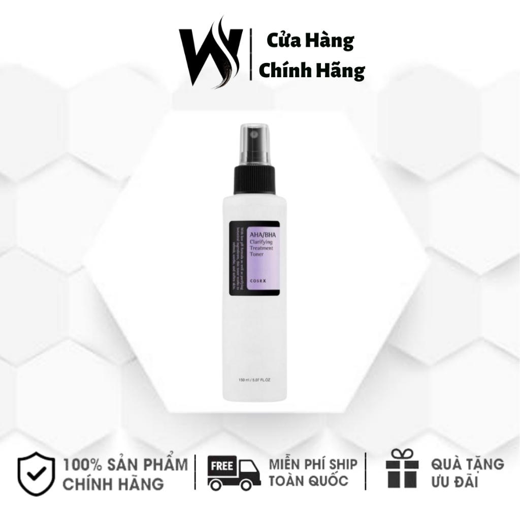 [Hàng Auth]Nước Hoa Hồng BHA/AHA Cosrx Clarifying Treatment Toner 150 ml White Store