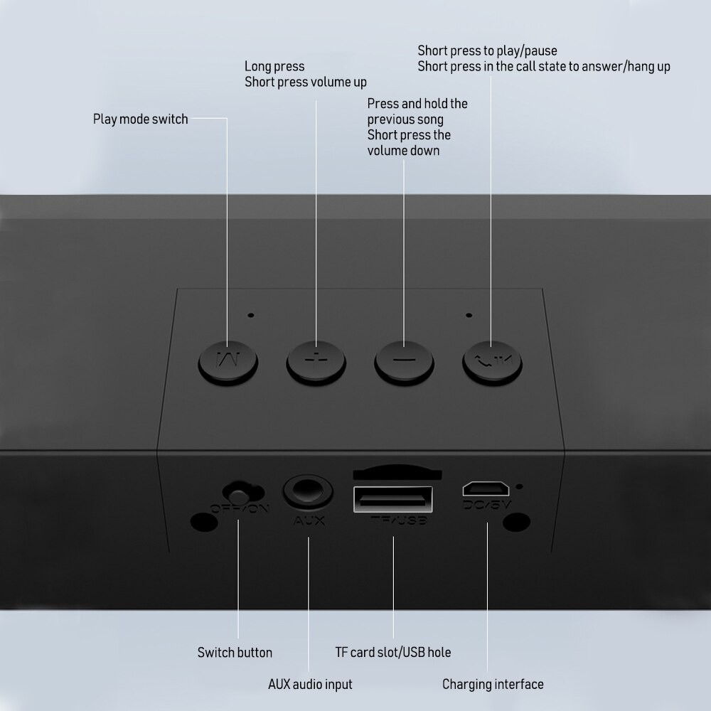 Loa Bluetooth Siêu Trầm, Bass Cực Mạnh BONKS - N2 ( 4 LOA trong 1)