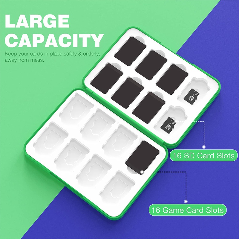 Hộp Đựng Thẻ Nhớ 16 Ngăn Cho Máy Chơi Game Nintendo Switch