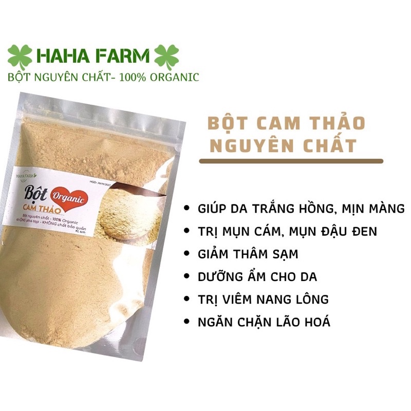 (1kg) BỘT CAM THẢO TRẮNG DA NGUYÊN CHẤT- 100% ORGANIC
