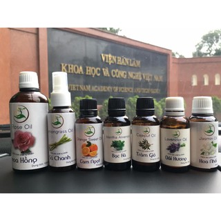 Combo 5 tinh dầu oải hương, sả chanh, lá quế, bạc hà 30ml