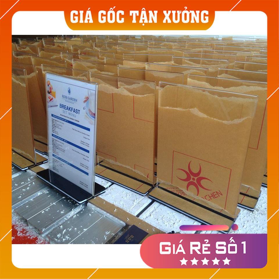 [Xả kho - Thanh Lý] Combo 5 menu mica chữ T khổ A5